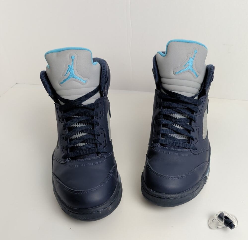Nike Air Jordan Blue 5 'Pre Grape' Aqua Silver Size 11 With Box Retro